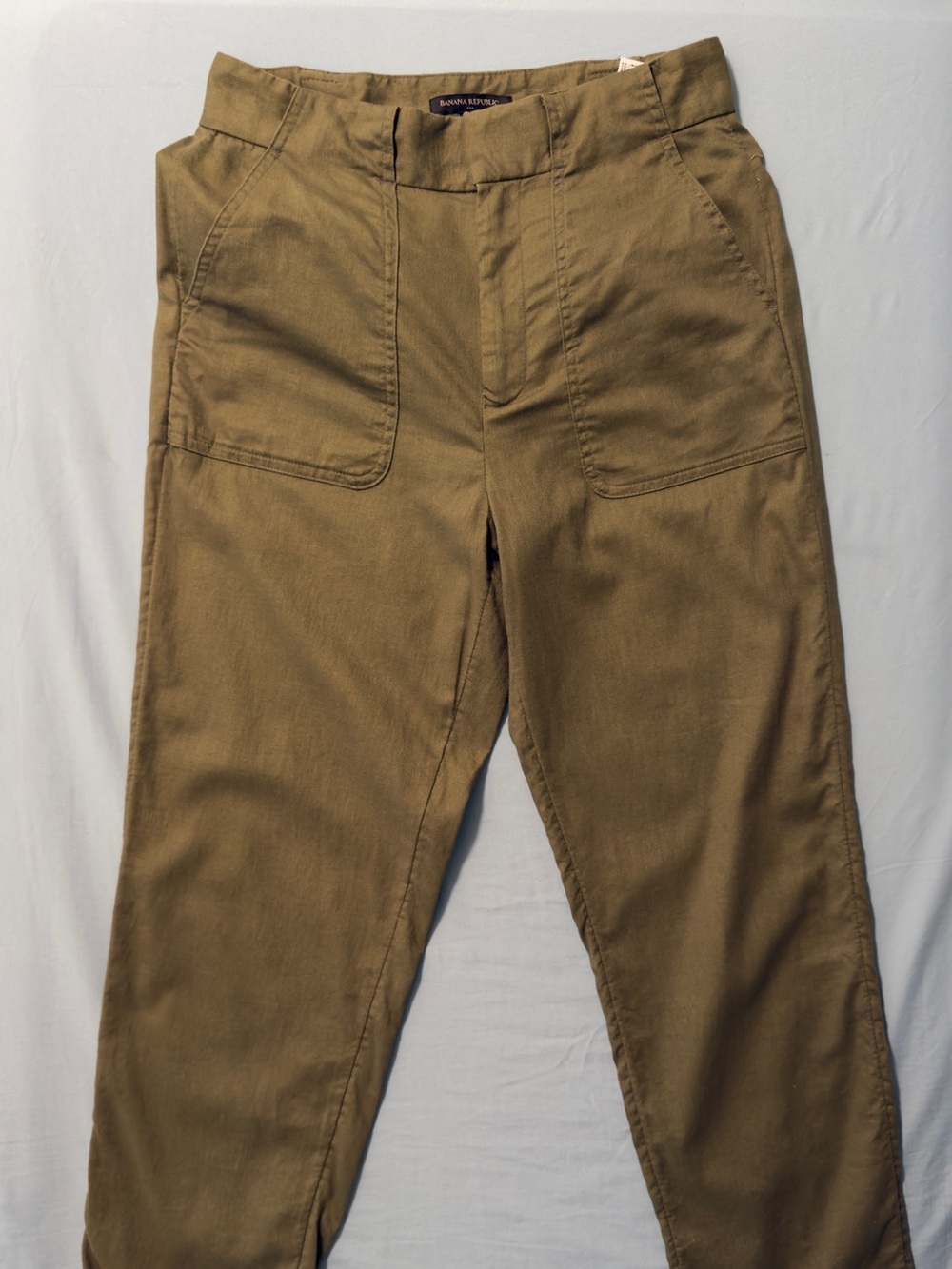 Banana Republic Women's Utility Pants – Olive Green, Size 4.